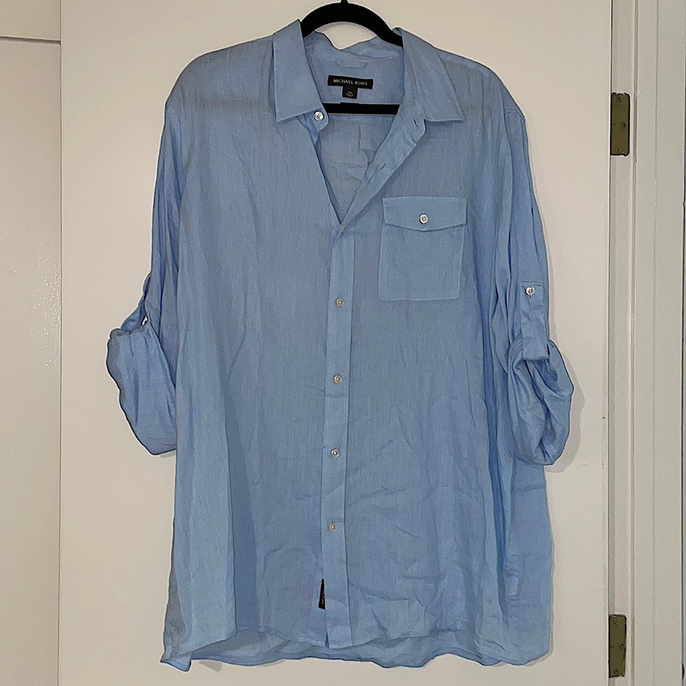 Michael Kors Men’s casual linen button up